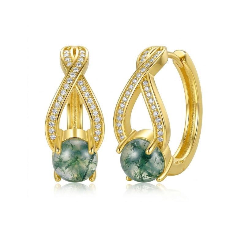 14K Gold Plated Cross Hoop Earrings  for Women Birthday Mothers Day Christmas Jewelry Gift