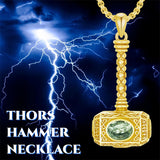 Sterling Silver Thors Hammer Urn Necklace for Ashes