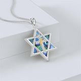 Sterling Silver Crown Jesus Fish Celtic Knot Chai  Lion Star of David Pendant Necklace