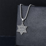 Sterling Silver Crown Jesus Fish Celtic Knot Chai  Lion Star of David Pendant Necklace