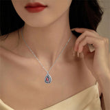 Sterling Silver Personalized Red Cubic Zirconia Butterfly Hummingbird Urn Necklace for Ashes