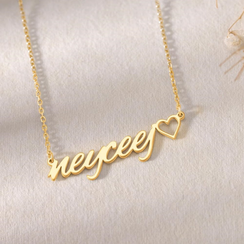 14K Gold Plated Custom Name  Pendant Necklace Gifts for Women