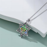 Sterling Silver Crown Jesus Fish Celtic Knot Chai  Lion Star of David Pendant Necklace