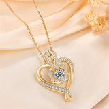 Sterling Silver Round Birthstone Necklace for Women