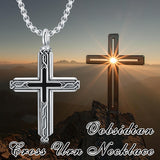 Sterling Silver Obsidian Lapis Lazuli Tigers Eye Turquoise Celtic Knot & Cross Urn Necklaces for Ashes