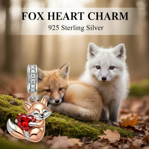 Sterling Silver Lion Red Panda Fox Bear Capybara Charm Beads Christmas Birthday Gift