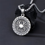 Sterling Silver 12 Zodiac Astrology Horoscope Pendant Necklace