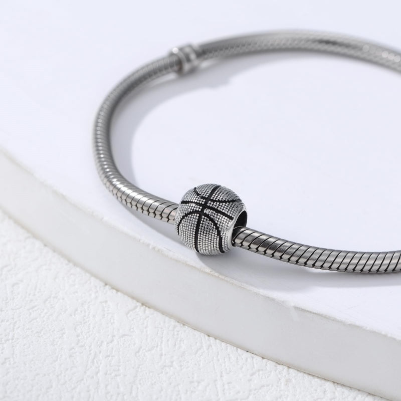 Sterling Silver Volleyball Baseball Basketball Football Soccer Sport Charm Beads