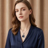 14K Gold Plated Teardrop Tree of Life Necklace for Women