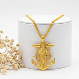 Christian Religious Medal Amulet 14K Gold Plated Pendant  Necklace