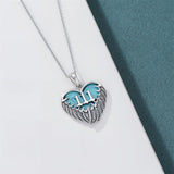 Sterling Silver Turquoise Angel Number 11:11 111 333 444 Pendant Necklace