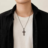 Sterling Silver Cross Pendant Necklace Christian Religious Jewelry Gifts for Anniversary