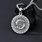 Sterling Silver 12 Zodiac Astrology Horoscope Pendant Necklace