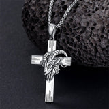 Sterling Silver 12 Constellation Cross Pendant Necklace