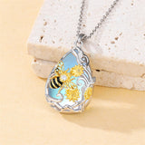 Sterling Silver Blue Dragonfly Pendant Necklace