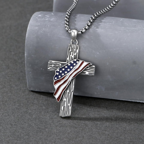 Sterling Silver Cross Pendant Necklace Christian Religious Jewelry Gifts for Anniversary