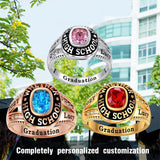 Sterling Silver Personalized Birthstone 2026 High School College Graduation Class Ring