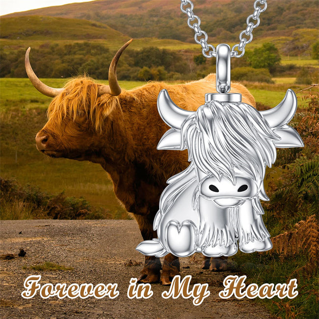 Silver Highland Cow Charm Bracelet: Quality Highland Cow Gift for Her,  White Highland Cow, White Cow, White Bull, Silver Highland Cow Gift 