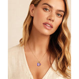 10K 14K 18K Gold Heart Birthstone Rose Pendant Necklace Gifts for Wife Girlfriend Mom Daughter Grandma