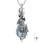 Sterling Silver Butterfly Urn Necklace For Ashes