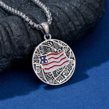 Sterling Silver American Flag Football Basketball Soccer Volleyball Tennis Baseball Pendant Necklace