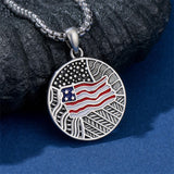 Sterling Silver American Flag Football Basketball Soccer Volleyball Tennis Baseball Pendant Necklace
