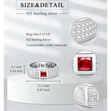 Sterling Silver 2025 Personalized Pattern Graduation Ring Gift for Graduates