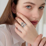 Sterling Silver Turquoise Hummingbird Butterfly Sunflower Adjustable Spoon Ring