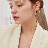 Sterling Silver Highland Cow  Dangle Earrings