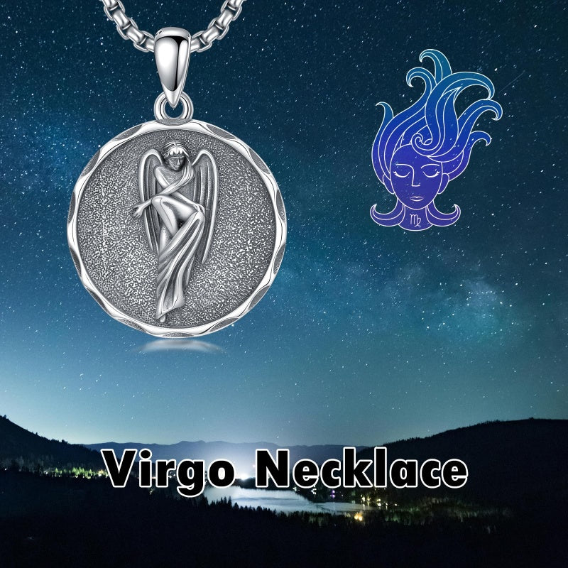 Sterling Silver Constellation Celestial Pendant Necklace Astrology Jewelry Birthday Gifts Christmas