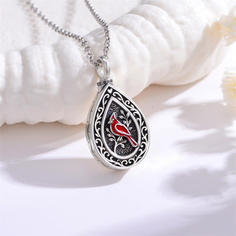 Sterling Silver Bumble Bee  Butterfly Cardinal Cross Dragonfly Hummingbird Paw Print Urn Necklace for Ashes