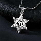 Sterling Silver Star of David Chai Cross Evil Eye Lion of Judah Menorah Tree of Life Protection Pendant Necklace