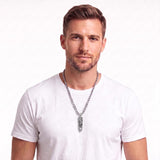 Sterling Silver Animal Angel Wings Pet Jesus Bullet Urn Necklaces for Ashes for Men