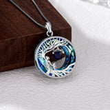 Sterling Silver Crystal  Tree of Life Mother and 1-4 Daughter Son Pendant Necklace Birthday Christmas Gift