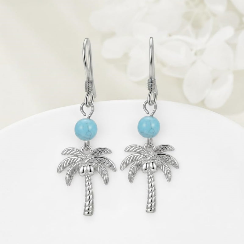 Sterling Silver Turquoise Owl Dragonfly Butterfly Hummingbird Dangle Earrings