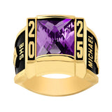 Sterling Silver Personalized Birthstone High School College Class Ring