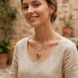14K Gold Plated Teardrop Tree of Life Necklace for Women