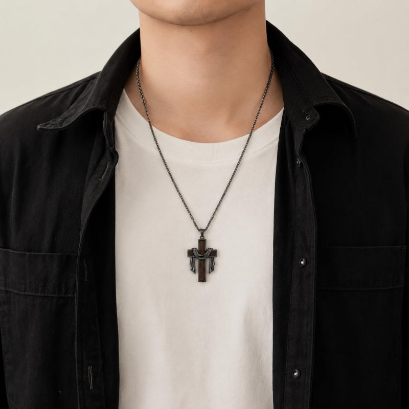 Sterling Silver Cross Pendant Necklace Christian Religious Jewelry Gifts for Anniversary