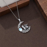 Sterling Silver Raccoon Pendant Necklace