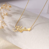 14K Gold Plated Custom Name  Pendant Necklace Gifts for Women