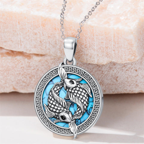 Sterling Silver Bald Eagle Dove Koi Fish Horse Pendant Necklace