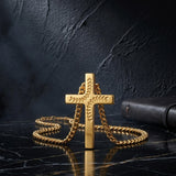 14K Gold Plated Soccer Football Basketball Baseball Cross  with Bible Verses Religious Pendant Necklace for Men
