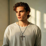 14K Gold Plated Wooden Pendant Necklace Beliefs jewelry