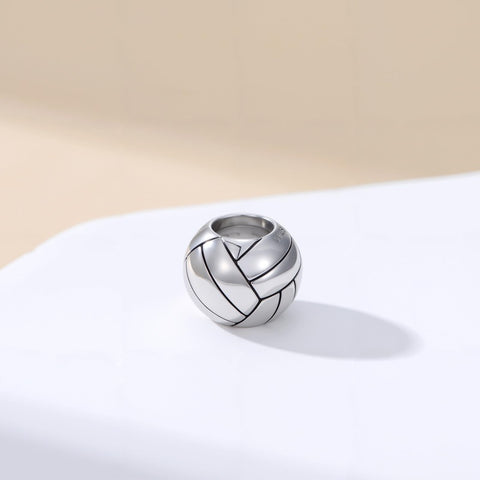 Sterling Silver Volleyball Baseball Basketball Football Soccer Sport Charm Beads