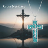 Sterling Silver Cross Pendant Necklace for Women Southwestern Cross Jewelry Gifts