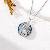 Sterling Silver Father Daughter Heart Pendant Necklace from Dad Gift for Daughter