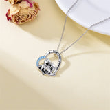 Sterling Silver Raccoon Pendant Necklace