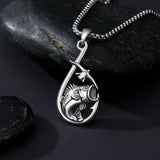 Sterling Silver Deer Bass Fish Wild Duck Fish Hook Pendant Necklace Hunting Jewelry Gifts for Men