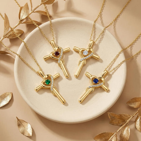 14K Gold Plated Cross Pendant Necklace for Women Faith Jewelry for Anniversary Christmas  Birthday Mother's Day