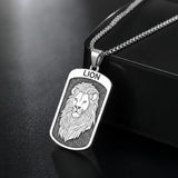 Sterling Silver Tiger Eagle Lion Dragon Phoenix Necklace for Men Animal Jewelry Gifts for Chrismas Birthday